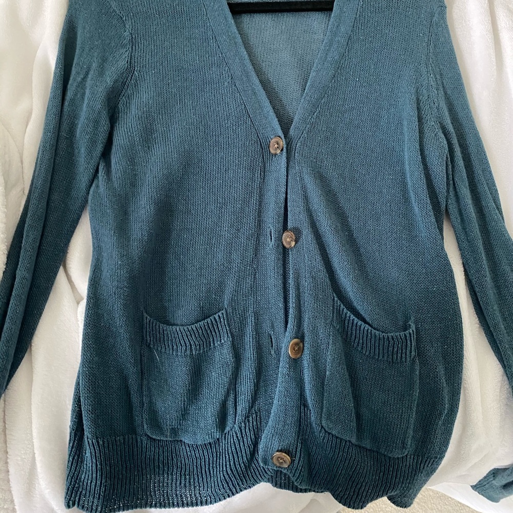 Teal Cardigan